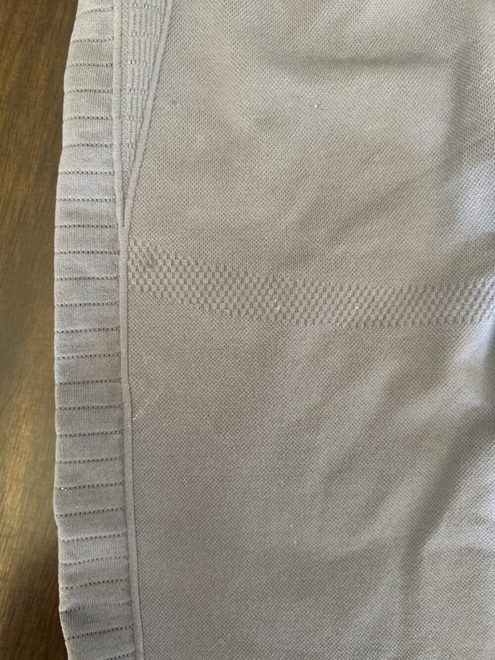 Gymshark Womens Gray/Purple High-Waisted Seamless Ribbed Leggings  Eyelet XS - Picture 9 of 11